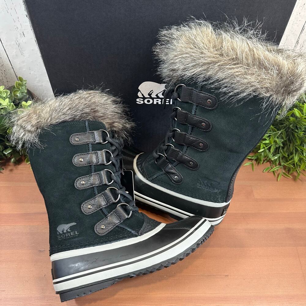 Sorel Women's Joan of Arctic‎ Waterproof Boots Black Size 6